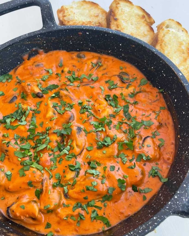 creamy mussels