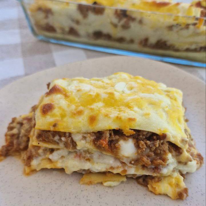 Vegetarian Lasagna with Soya Mince