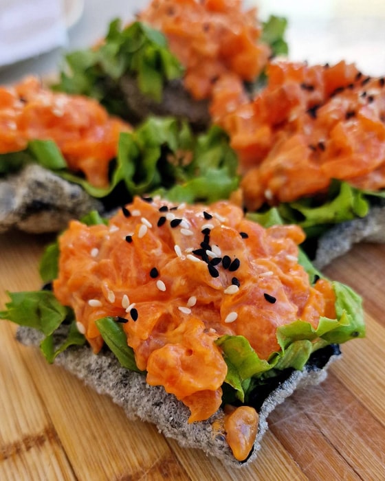 Crispy Salmon Tacos