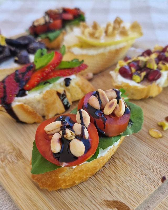 Five Easy Ricotta Crostini