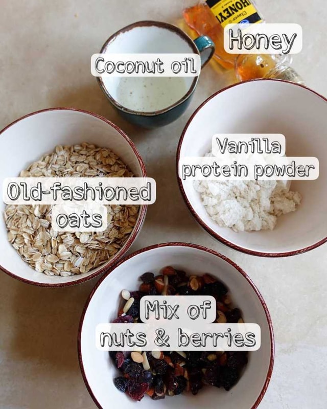 Protein Granola ingredients