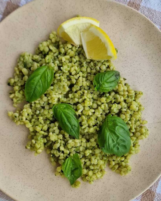 Ptitim couscous with Pesto recipe
