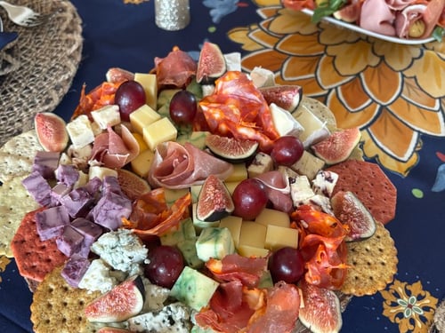 Charcuterie board for a private dinner