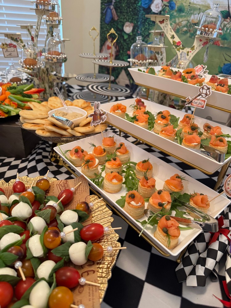 Luxury anniversary dinner food